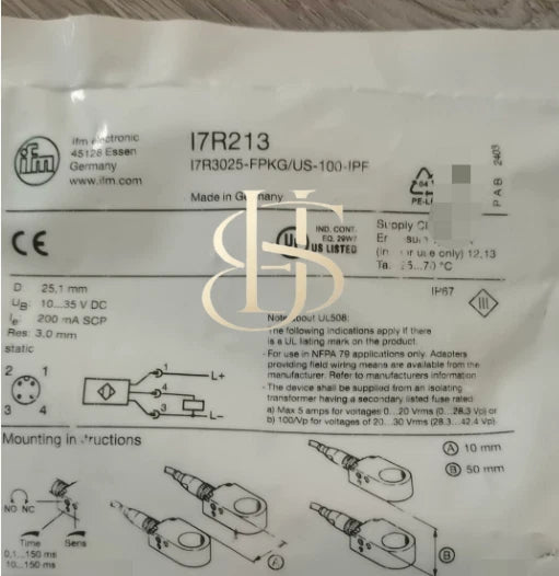 1PCS IFM I7R213 Proximity switch Sensor Fast Delivery#I