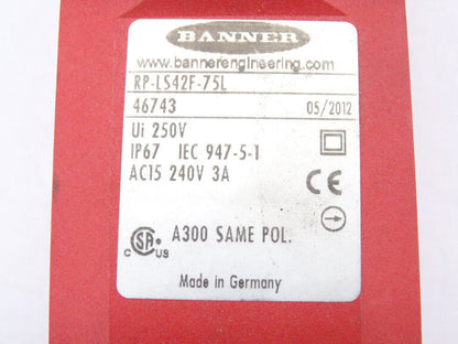 BANNER ENGINEERING RP-LS42F-75L SWITCH | High-Efficiency Switching Power Supply | Industrial Grade | 230V AC | 50/60Hz | 1000W Output | 250W Input | 1000W @ 80% Efficiency | 20 lbs | 16.5" x 11.5" x 4.5" - BANNER ENGINEERING