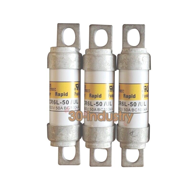 FUJI CR6L-50 Super Rapid Fuse 50A 600V - Pack of 10 Units - FUJI