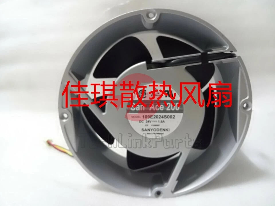 1pcs SANYO 109E2024S002 DC24V 1.9A 200 * 70MM full circle aluminum frame fan