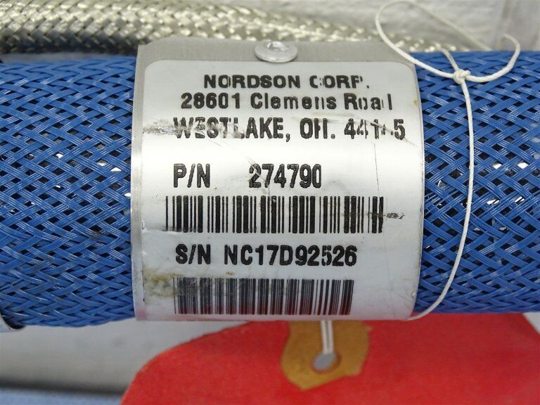 NORDSON 274790 HOT MELT GLUE HOSE 2FT 240VAC 56W 1500PSI 10.3MP - NEW - NORDSON