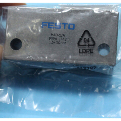 New 1pc FESTO Vacuum Generator VAD-1/4 9394 SPOT STOCK - FESTO