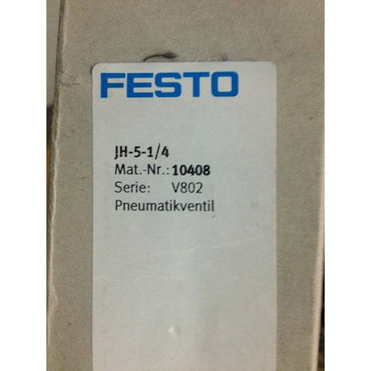 FESTO pneumatic control valve JH-5-1/4 stock - FESTO