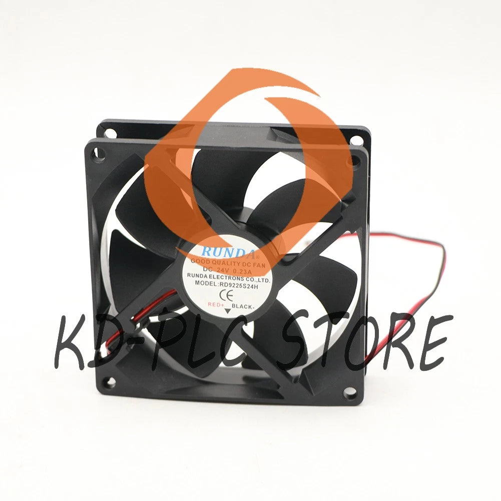 1PCS RUNDA Fan RD9225S24H DC24V 0.23A 9225 9CM 2 Wire Cooling Fan