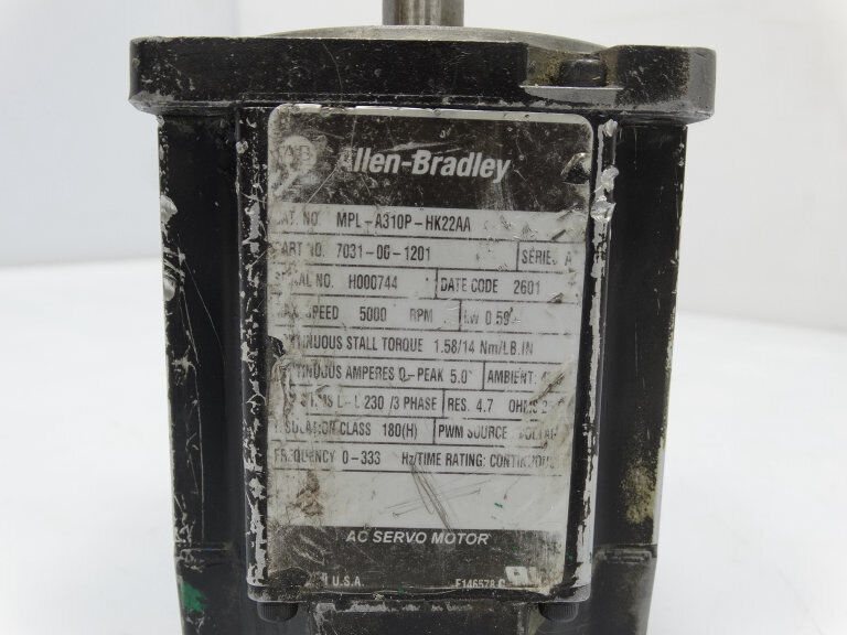 Allen Bradley MPL-A310P-HK22AA SERVO MOTOR - ALLEN BRADLEY