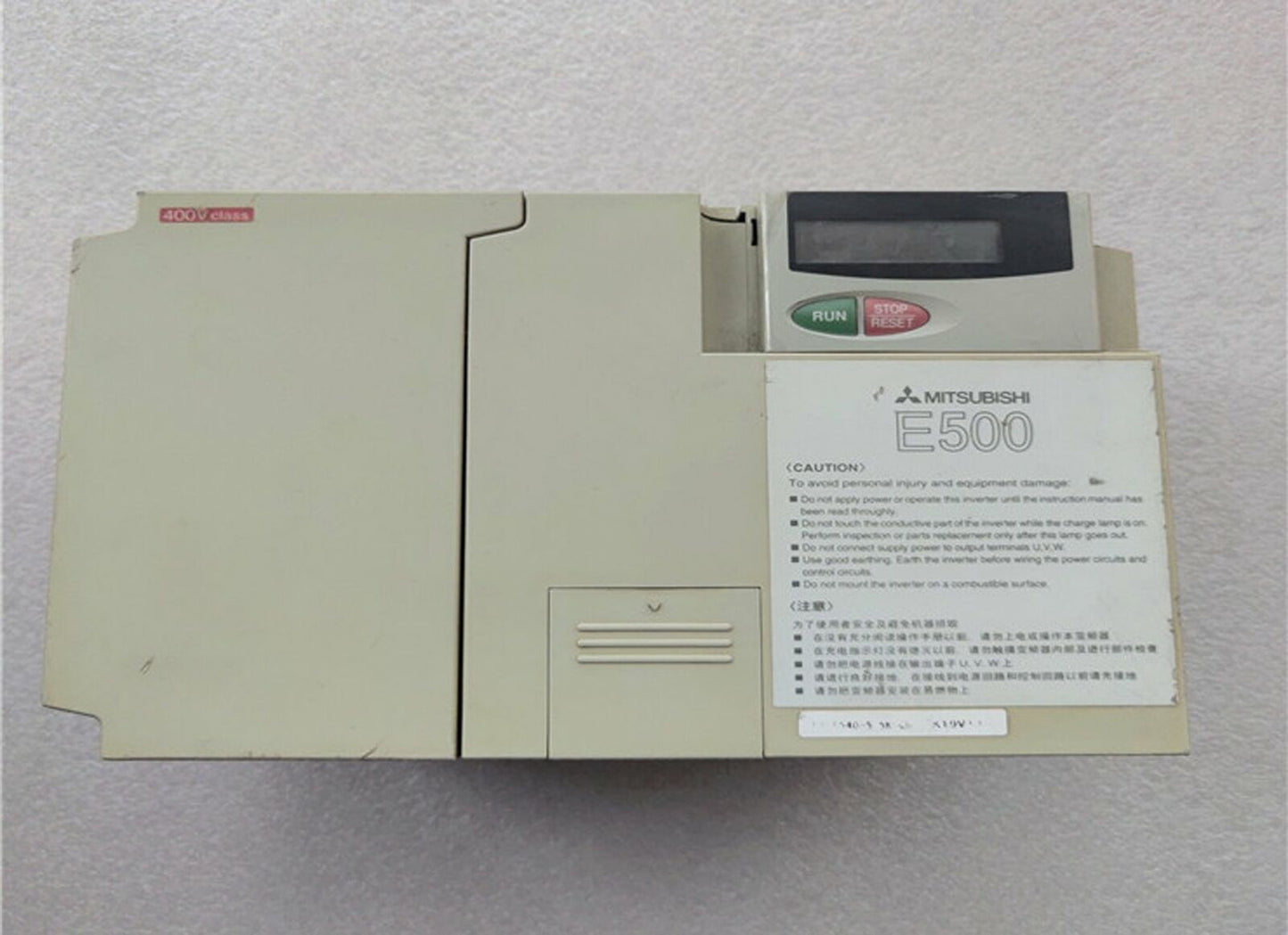 used Mitsubishi inverter fr-e540-5.5k-ch 380v 5.5kw tested in good - MITSUBISHI