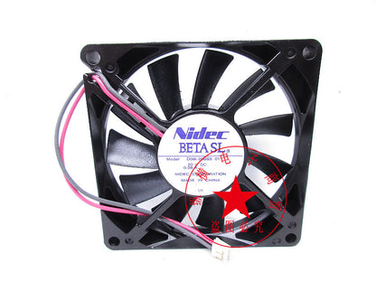 NIDEC D08L-20BS5 01 20V 0.08A 8015 8CM 2-wire cooling fan