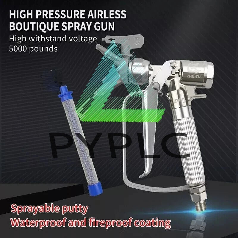 5000PSI Airless Spraying Gun XTR5 Round Handle W/ Tip Nozzle Spray Gun 3A7469C
