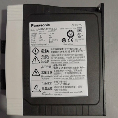 New Panasonic Servo Drive MBDDT2210052 with One Year Warranty - PANASONIC