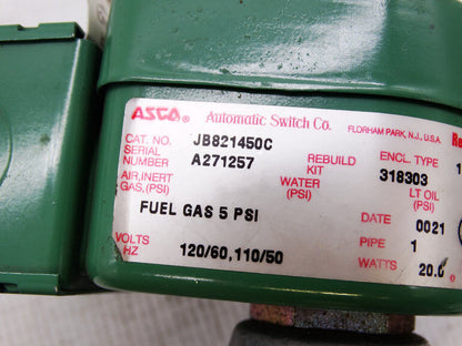 ASCO NUMATICS JB821450 VALVE - ASCO