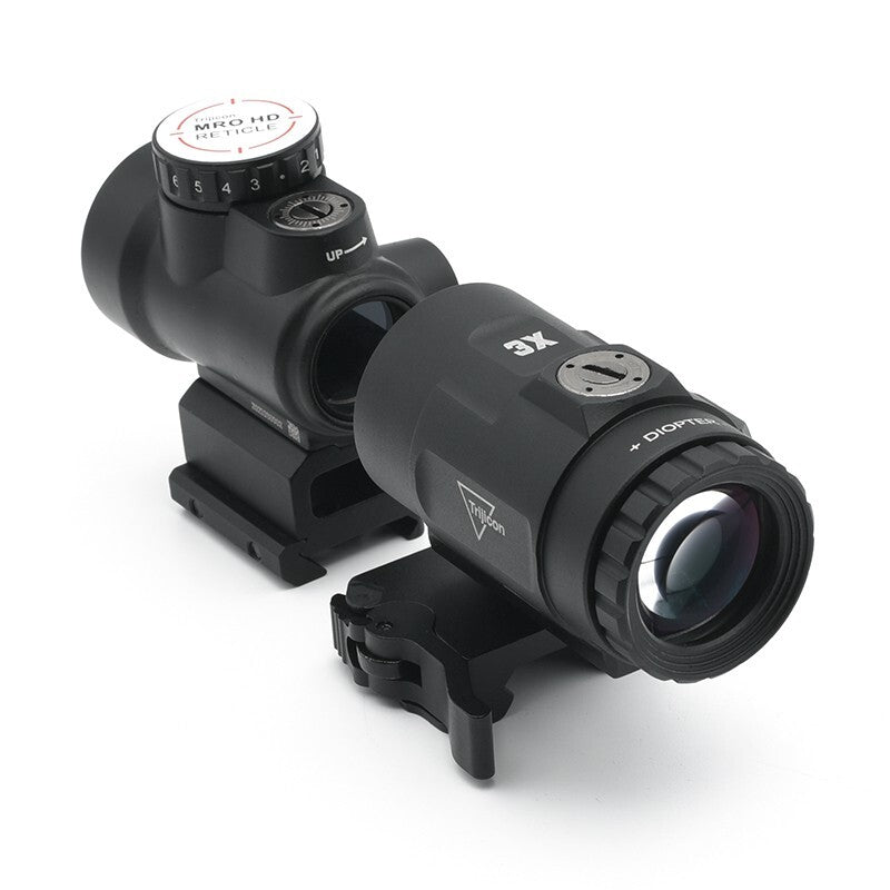 3X MRO HD Magnifier w/ Quick Release Flip to Side Mount - MAG-C Combo
