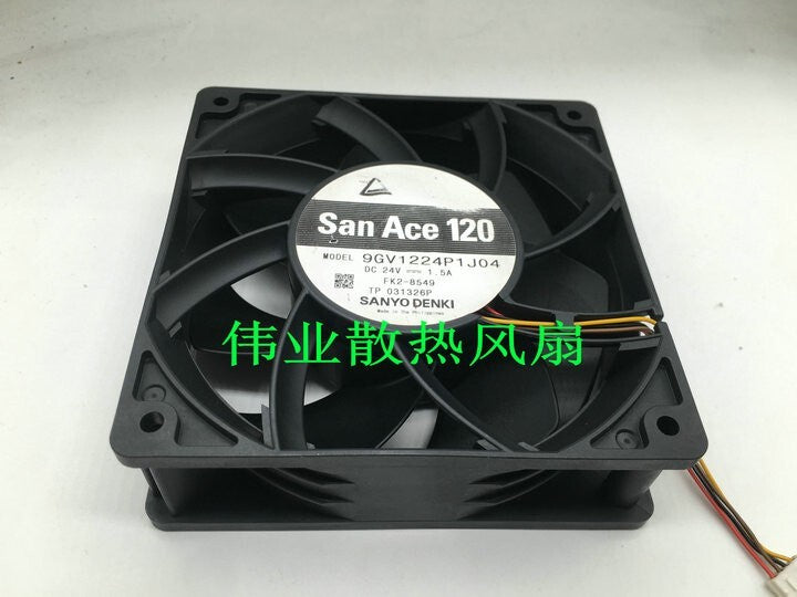 SANYO 12038 9GV1224P1J04 24V 1.5A 4-Wire Inverter Violent Fan