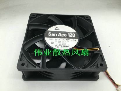 SANYO 12038 9GV1224P1J04 24V 1.5A 4-Wire Inverter Violent Fan