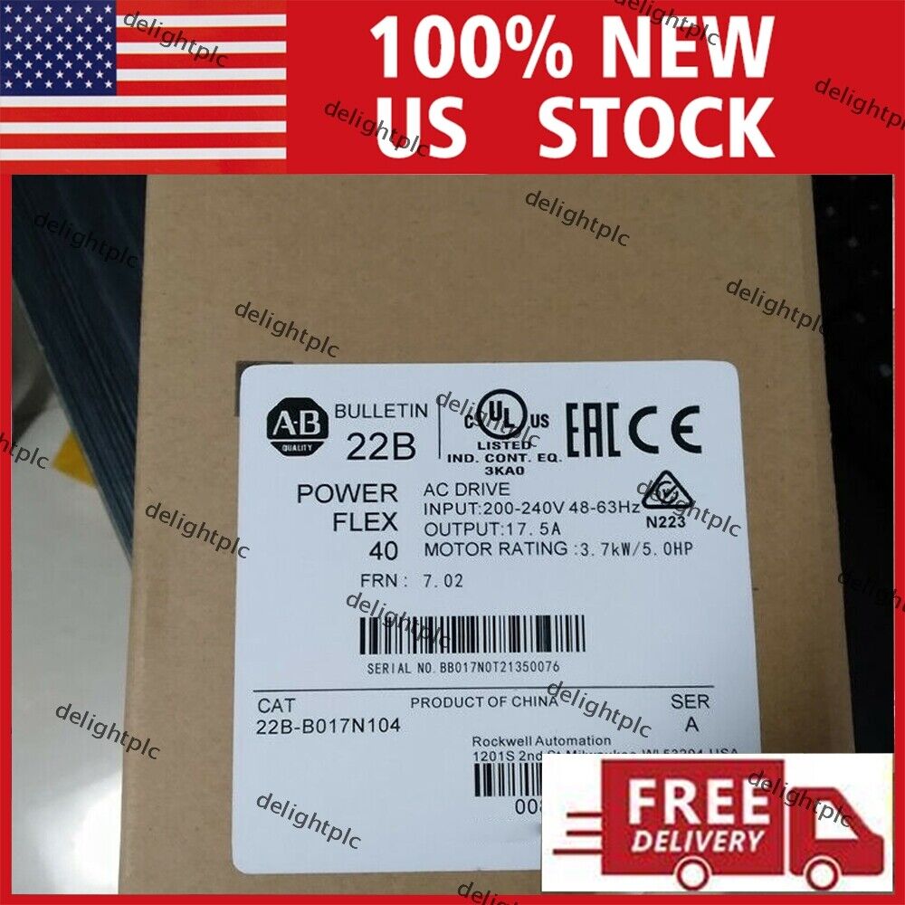 NEW Allen Bradley/Rockwell Inverter 22B-B017N104 3.7KW Three-Phase 220V - ALLEN BRADLEY/ROCKWELL