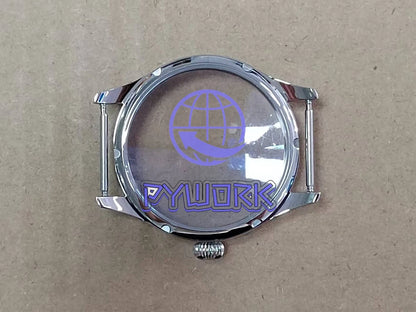 1PCS for Sapphire case 40mm 316L stainless steel for ETA6497/6498 movement