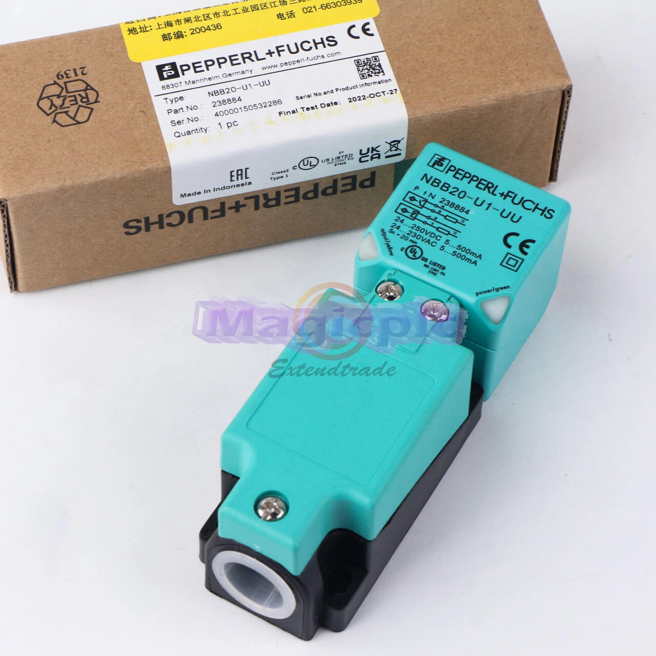 One Pepperl+Fuchs NBB20-U1-UU 238884