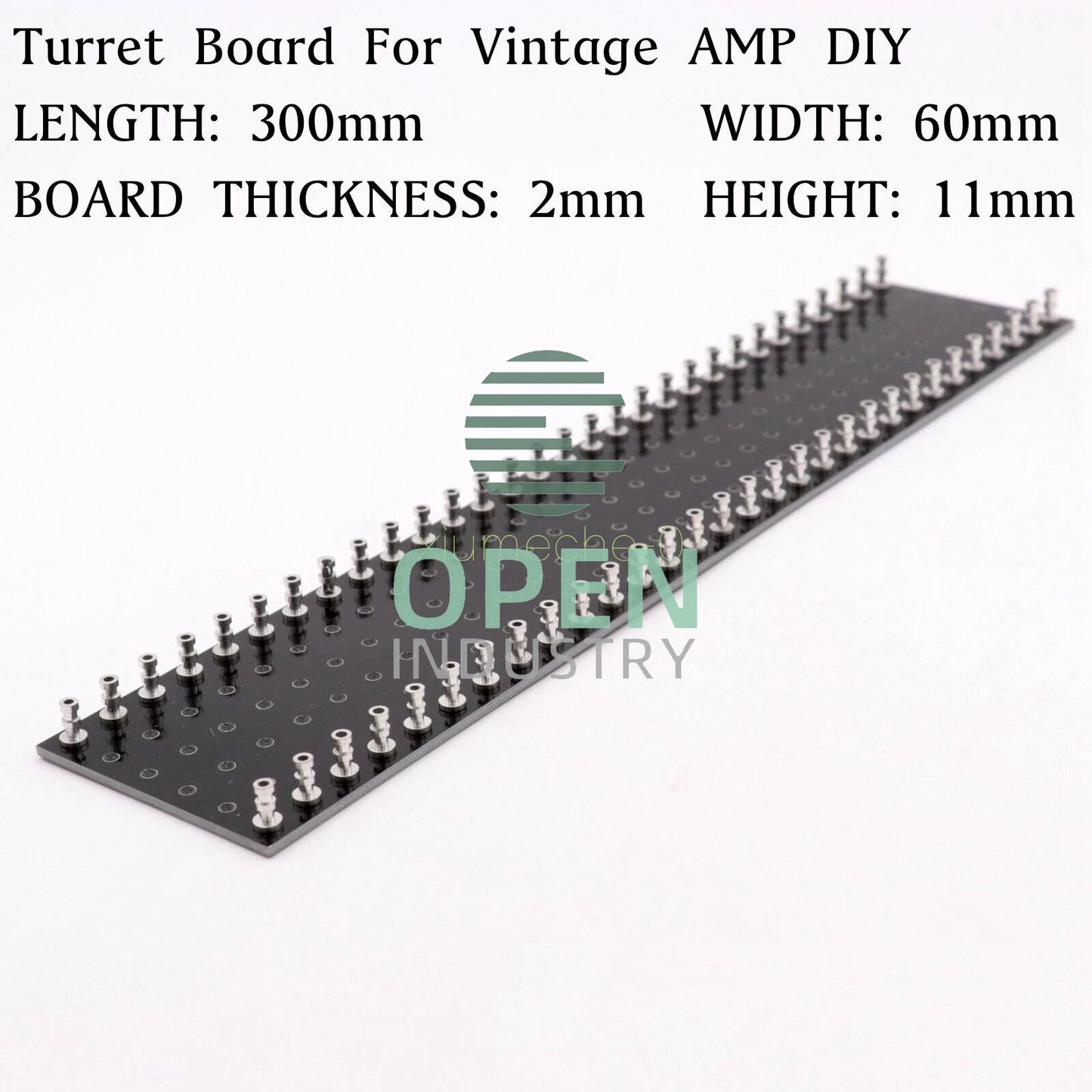 300x60x2mm 30x2 Hole Strip Terminal Turret Board 4 Vintage Tube Guitar Audio AMP