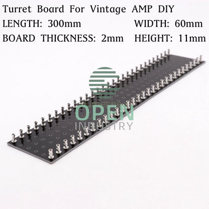 300x60x2mm 30x2 Hole Strip Terminal Turret Board 4 Vintage Tube Guitar Audio AMP
