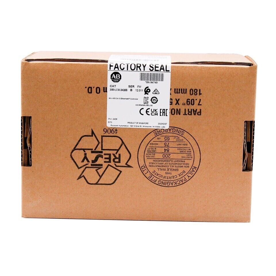 AB 2080LC5024QBB Micro850 24 EtherNet/IP Controller AB 2080-LC50-24QBB Model - AB PRODUCTS