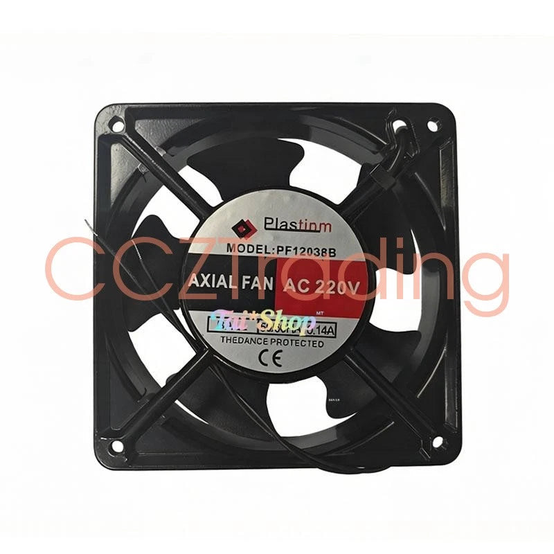 1 Pc. PF12038B Axial Cooling Fan 12038 AC220V 50/60Hz 0.14A 12CM 2Pin