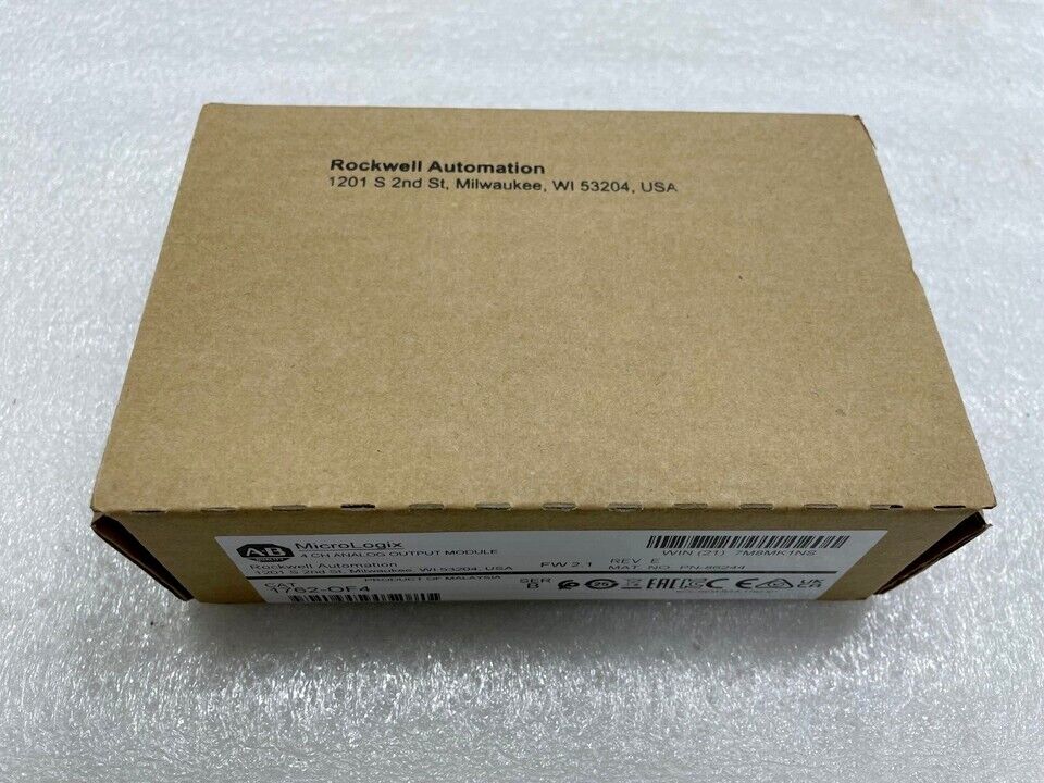 New Factory Sealed AB 1762-OF4 SER B MicroLogix Analog Output Module - MICROLOGIX