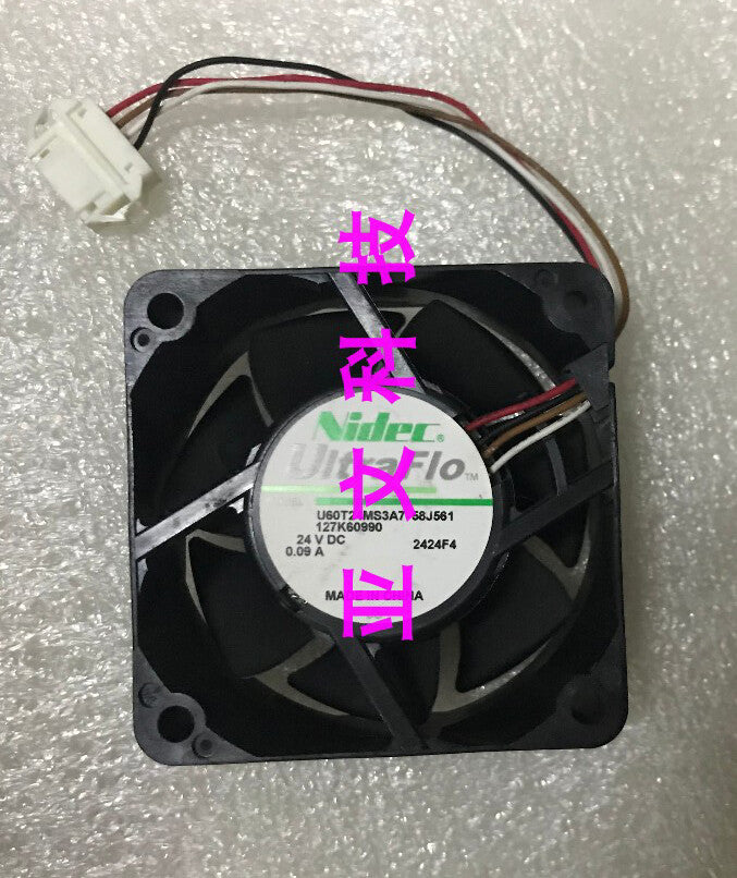 1pcs Nidec U60T24MS3A7-58J561 24V 6025 cooling fan