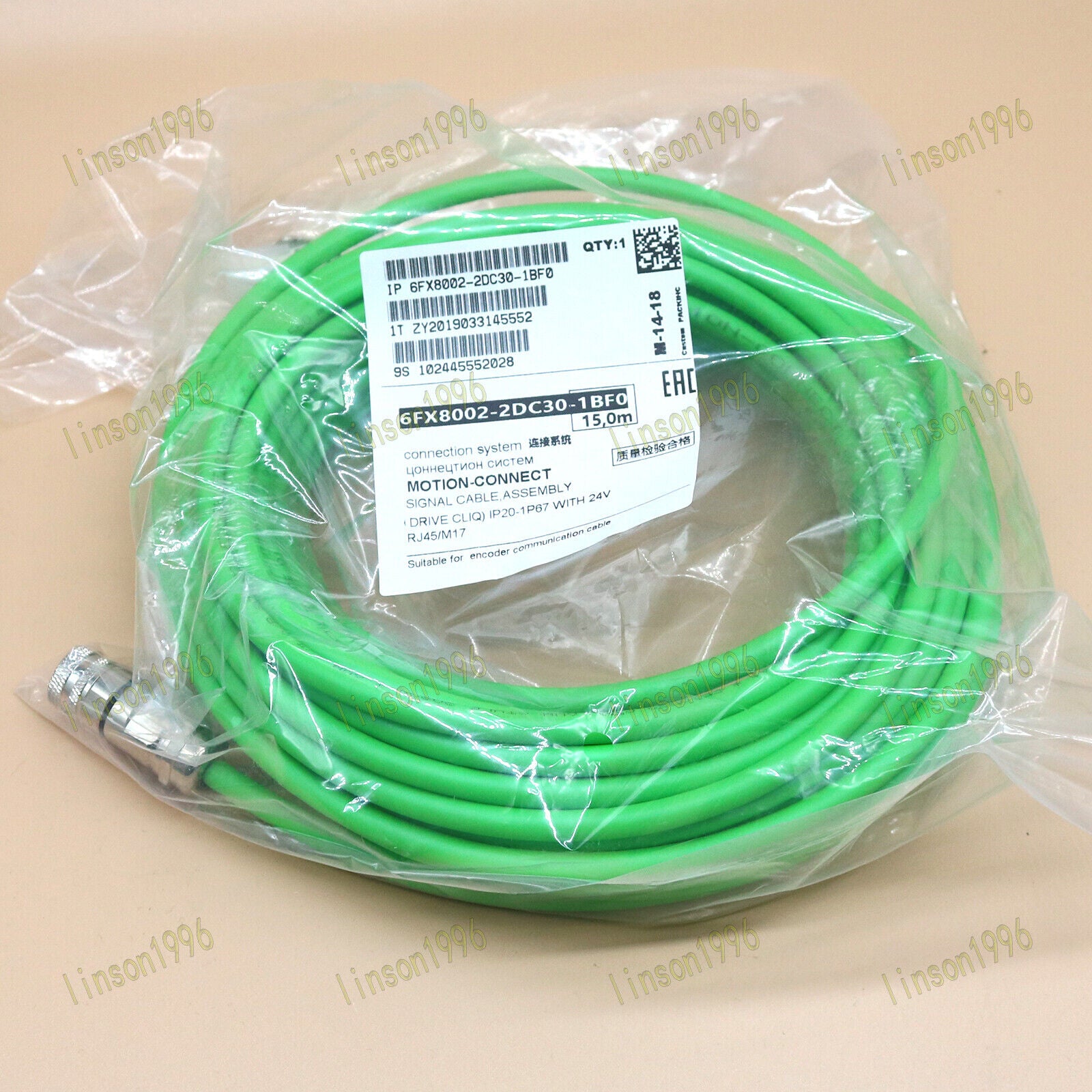 new  For Siemens 6FX8002-2DC30-1BF0 Signal Cable 15M