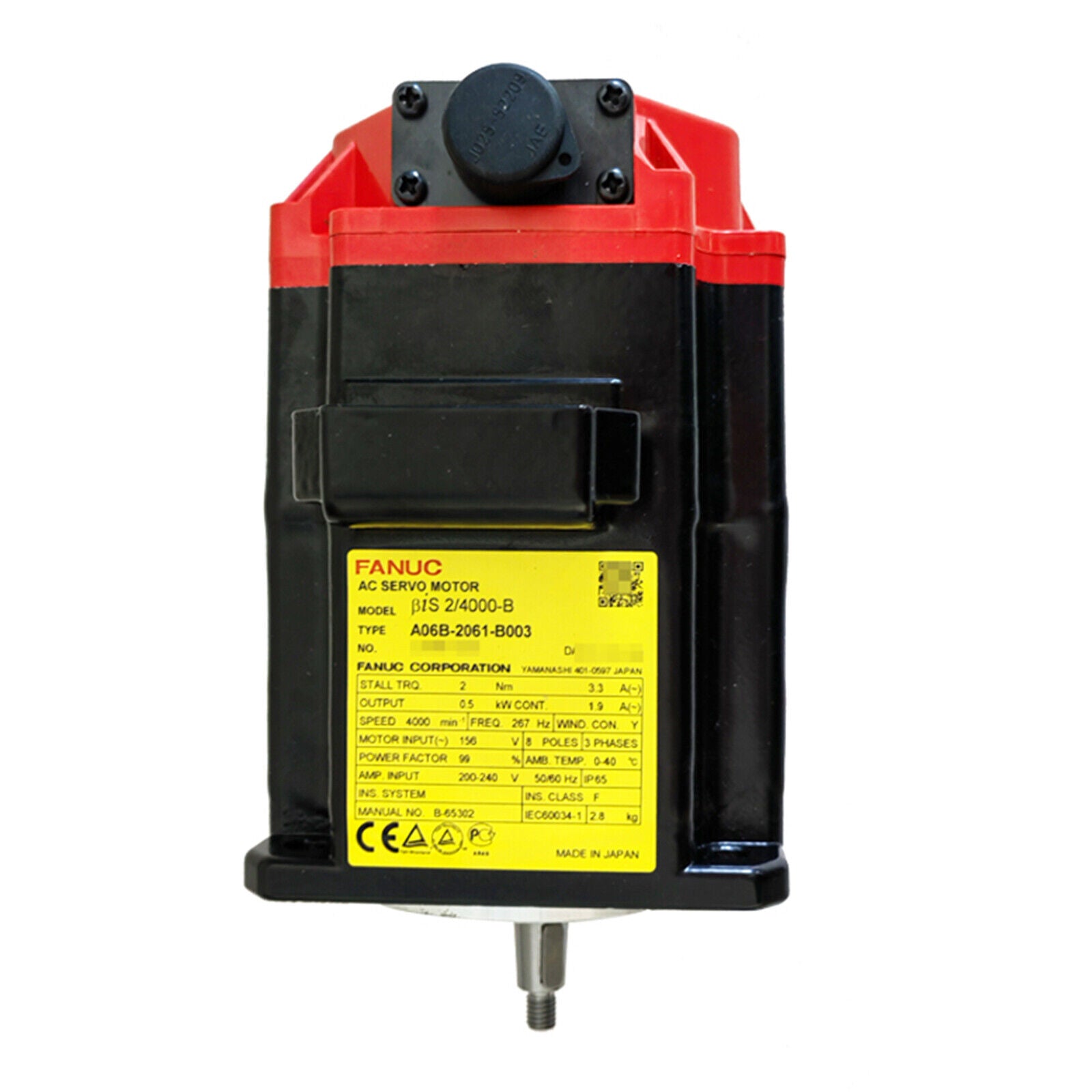 Used Fanuc A06B-2061-B003 Servo Motor A06B2061B003 – Fully Tested - FANUC
