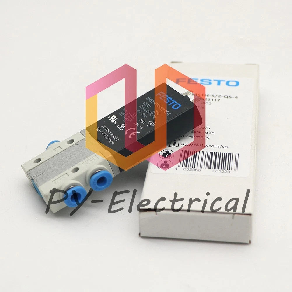 FESTO MHE2-MS1H-5/2-QS-4 525117 Solenoid Valve (1PCS)
