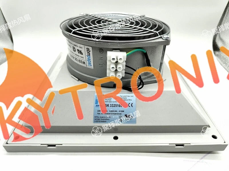 1Pcs RITTAL fan SK3325100 AC230V Filter fan W2S130-AA03-71