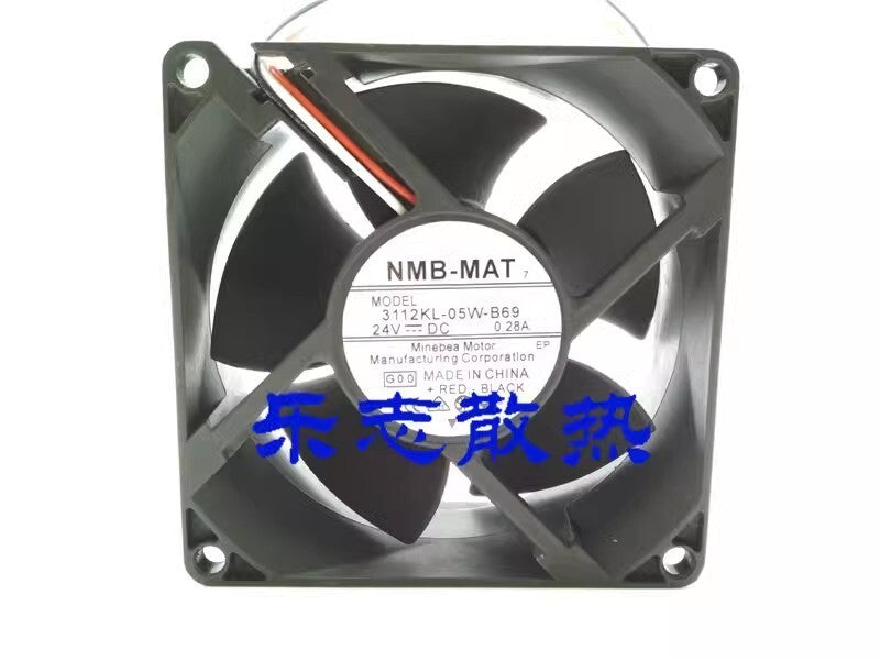 NMB-MAT 3112KL-05W-B69 8032 DC24V 0.28A 8CM 3-Wire Inverter Cooling Fan