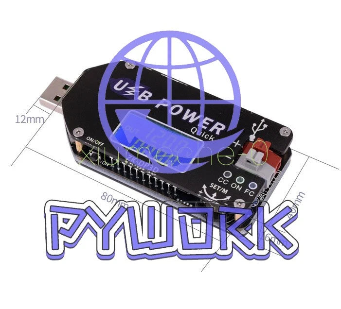 Digital Control USB Adjustable Power Supply Module CC CV Speed Controller 15W 2A