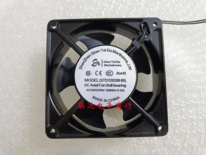 ShenTaiDa STD12038HBL AC220V/240V 0.13A 12CM Axial Cooling Fan