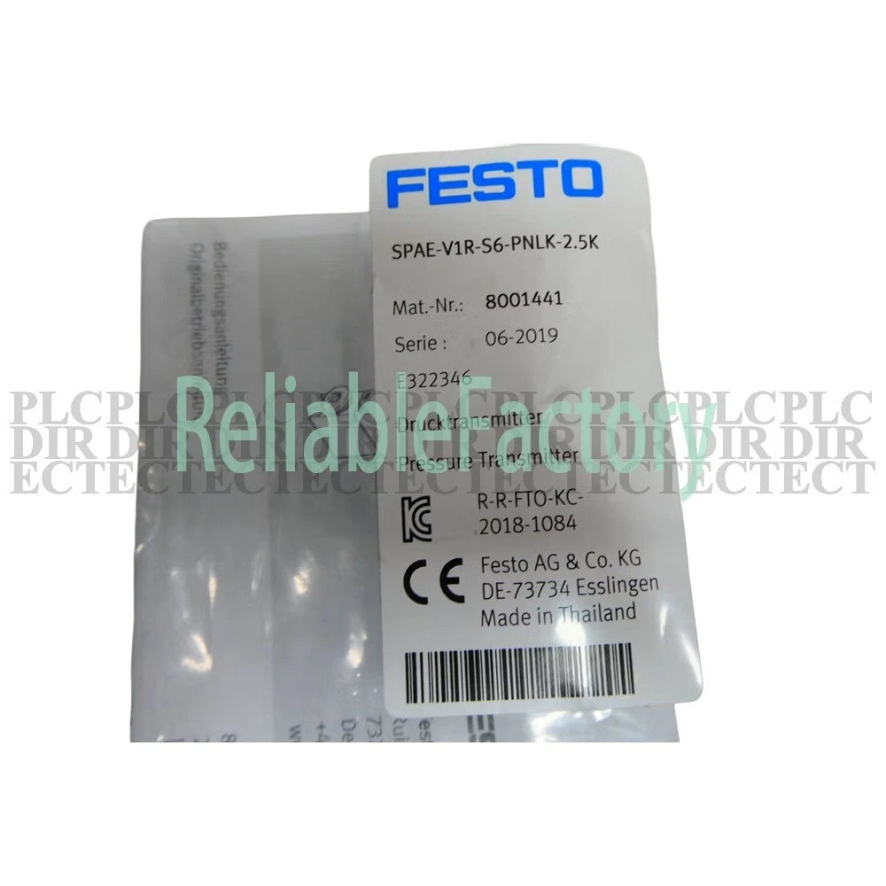 FESTO SPAE-V1R-S6-PNLK-2.5K 8001441 Pressure Sensor