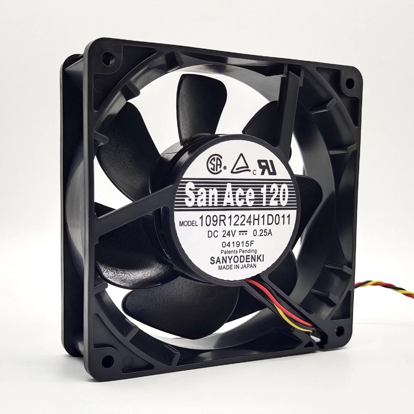 Sanyo 109R1224H1D01112038 24V 0.25A 12CM 3-Wire Inverter Cooling Fan