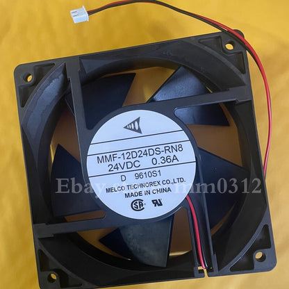 1PCS  MMF-12D24DS-RN8 12038 120x120x38mm 24V 0.36A for Yaskawa inverter fan