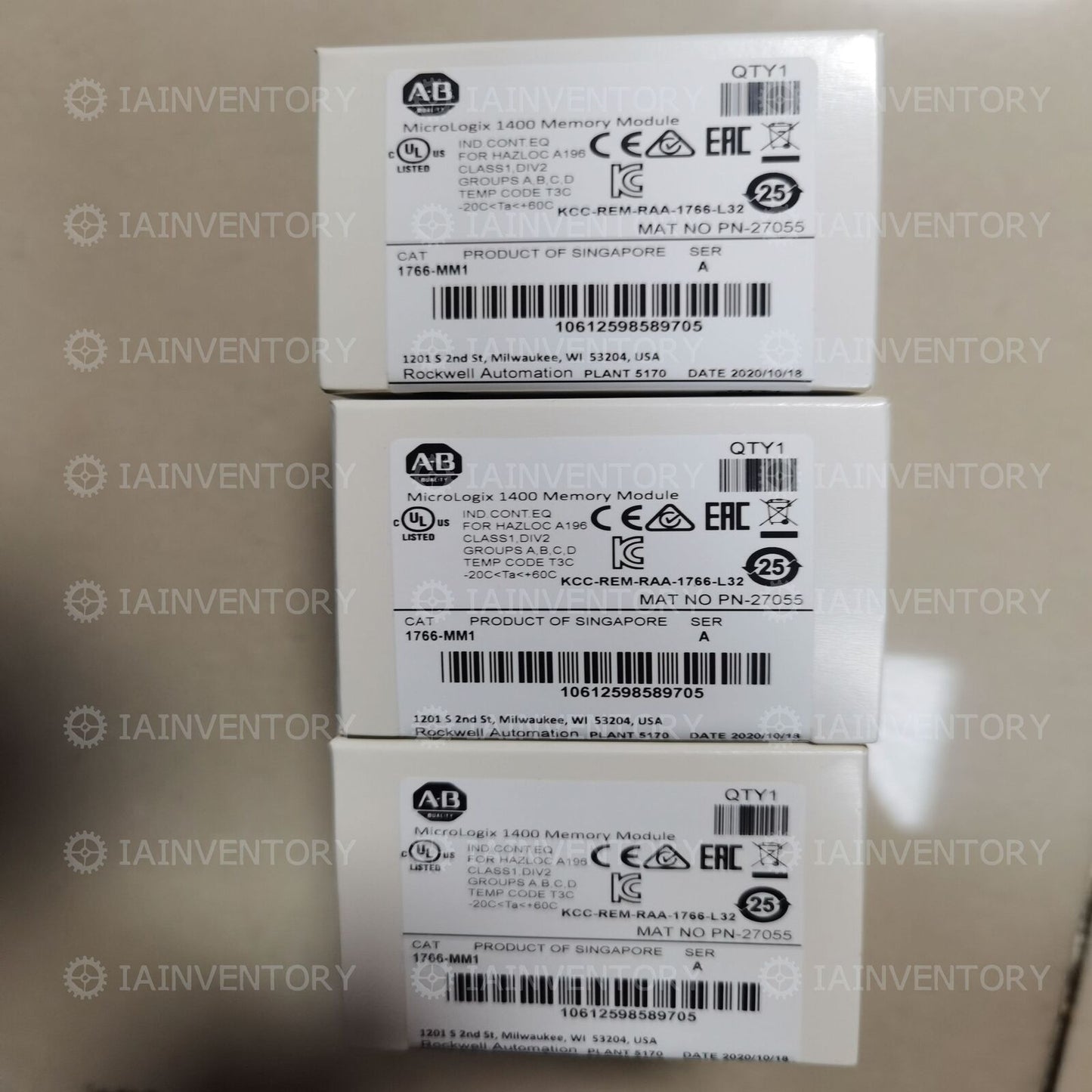 Allen-Bradley 1766-MM1 Memory Module - ALLEN-BRADLEY