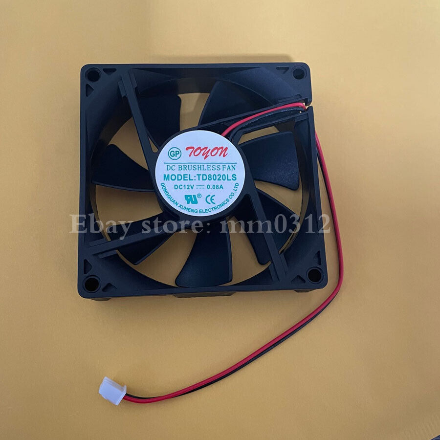 new TD8020LS 12V 0.08A 8CM 80mm 80*80*20MM silent fan 2pin model TD8020LS 12V 0.08A 8CM 80mm 80*80*20MM silent fan 2pin - BLUETACK