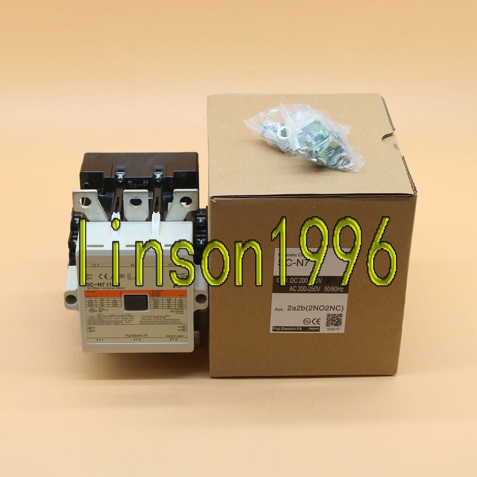 new One Fuji SC-N7 [152] 220VAC Contactor Switch Fast - ONE FUJI