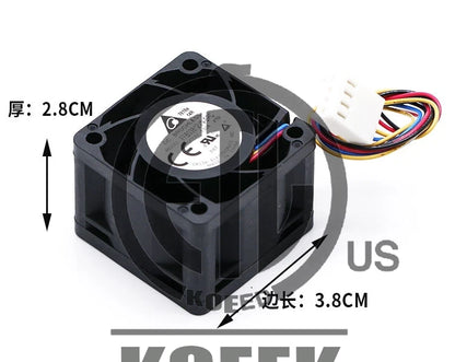 DELTA FFB03812VN-SPC 3828 12V 1.02A 4-pin dual ball PMM high air volume fan