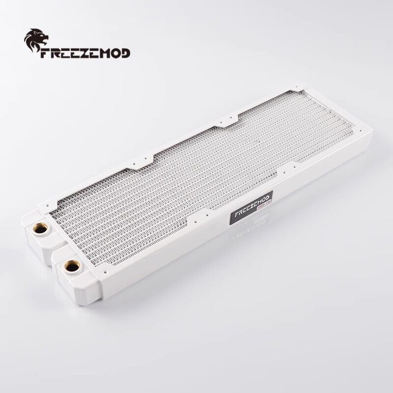 new 360mm Computer Water-cooled Copper Radiator Row 14 Flat Tubes  white