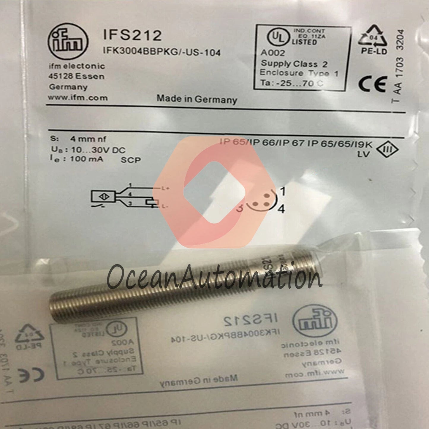 IFM IFS212 Inductive Proximity Sensor