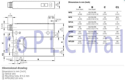 1PC~SICK WF80-60B410 Optical Detection Principle NPN PNP ~