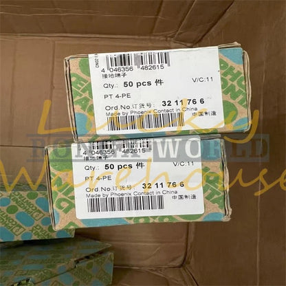 50PCS Phoenix Contact PT 4-PE 3211766 Ground terminal
