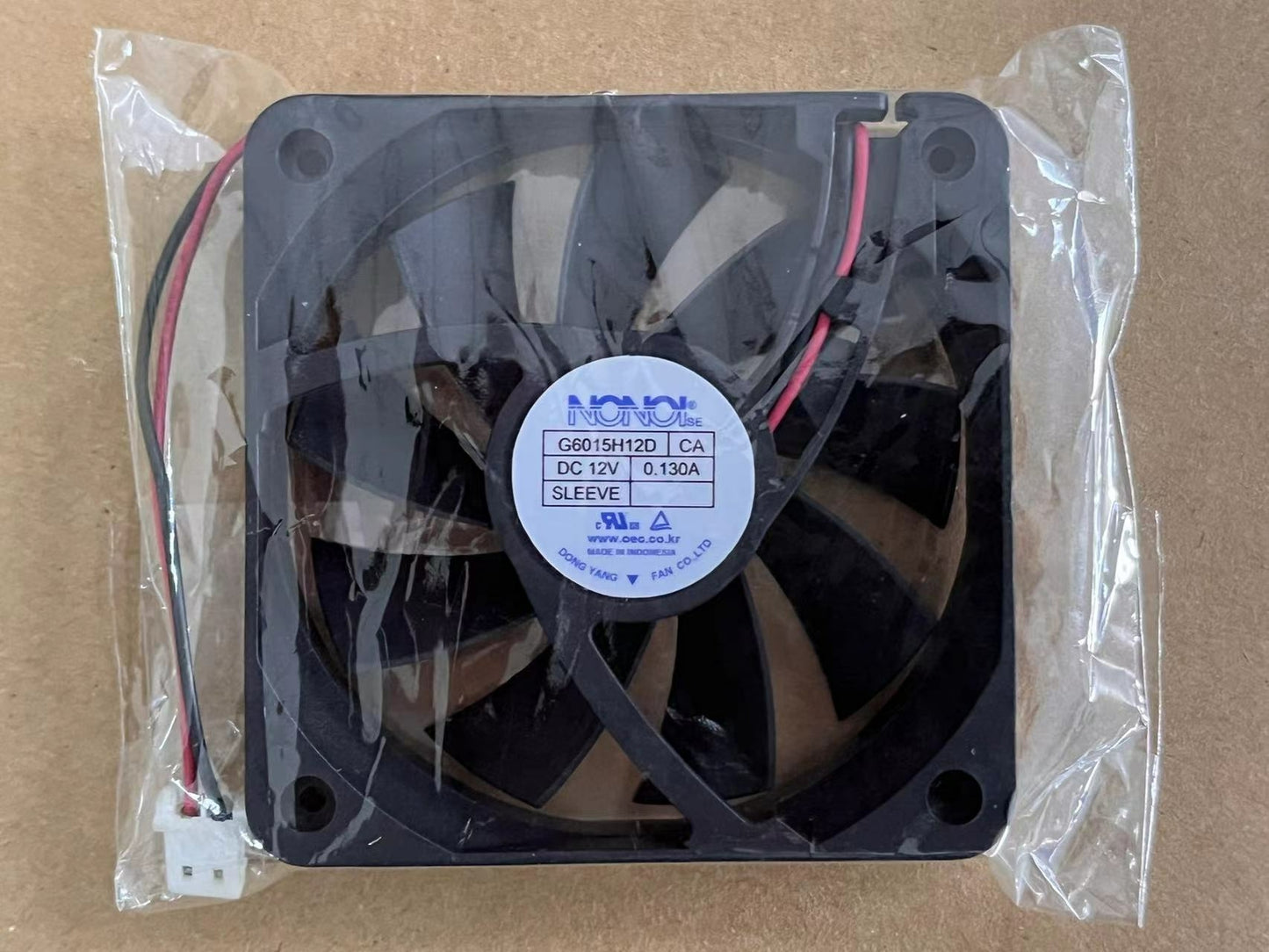 new 1PC NONOISE G6015H12D CA DC12V 0.130A 60*15MM 6CM silent cooling fan