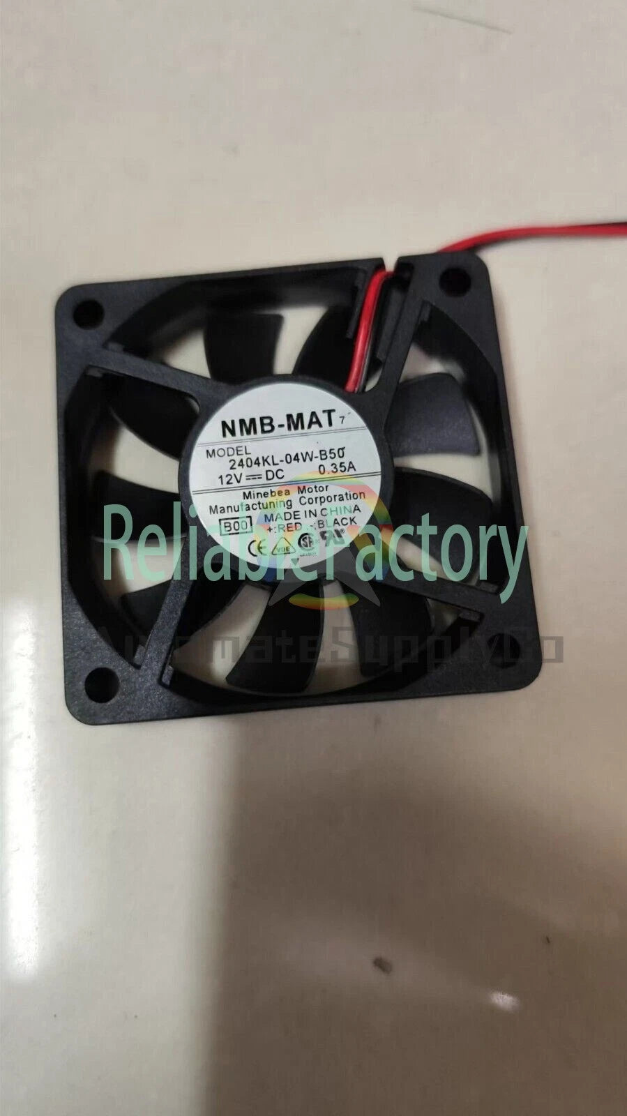 1 pcs NMB Fan 2404KL-04W-B50 DC 12V 0.35A 6010 6 CM 2 Wire Cooling Fan