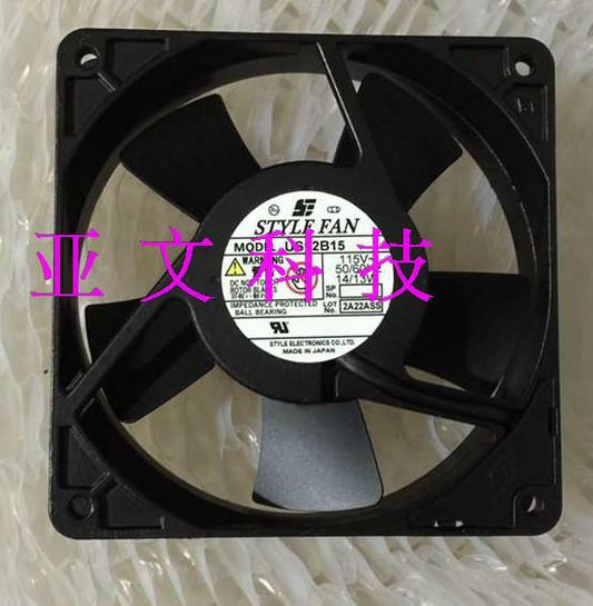 1pcs  STYLE FAN US12B15 AC115V 14 / 13W 120 * 120 * 25mm full metal fan