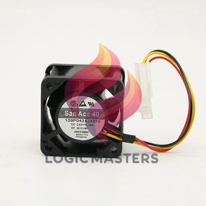 1PCS Cooling Fan 109P0424J3073 4028 24V 0.18A 3Pin for Danfoss Inverter 176F3165