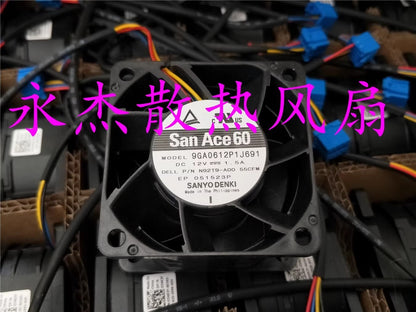 Sanyo 9GA0612P1J691 DC12V 1.5A 4-Wire Server Cooling Fan