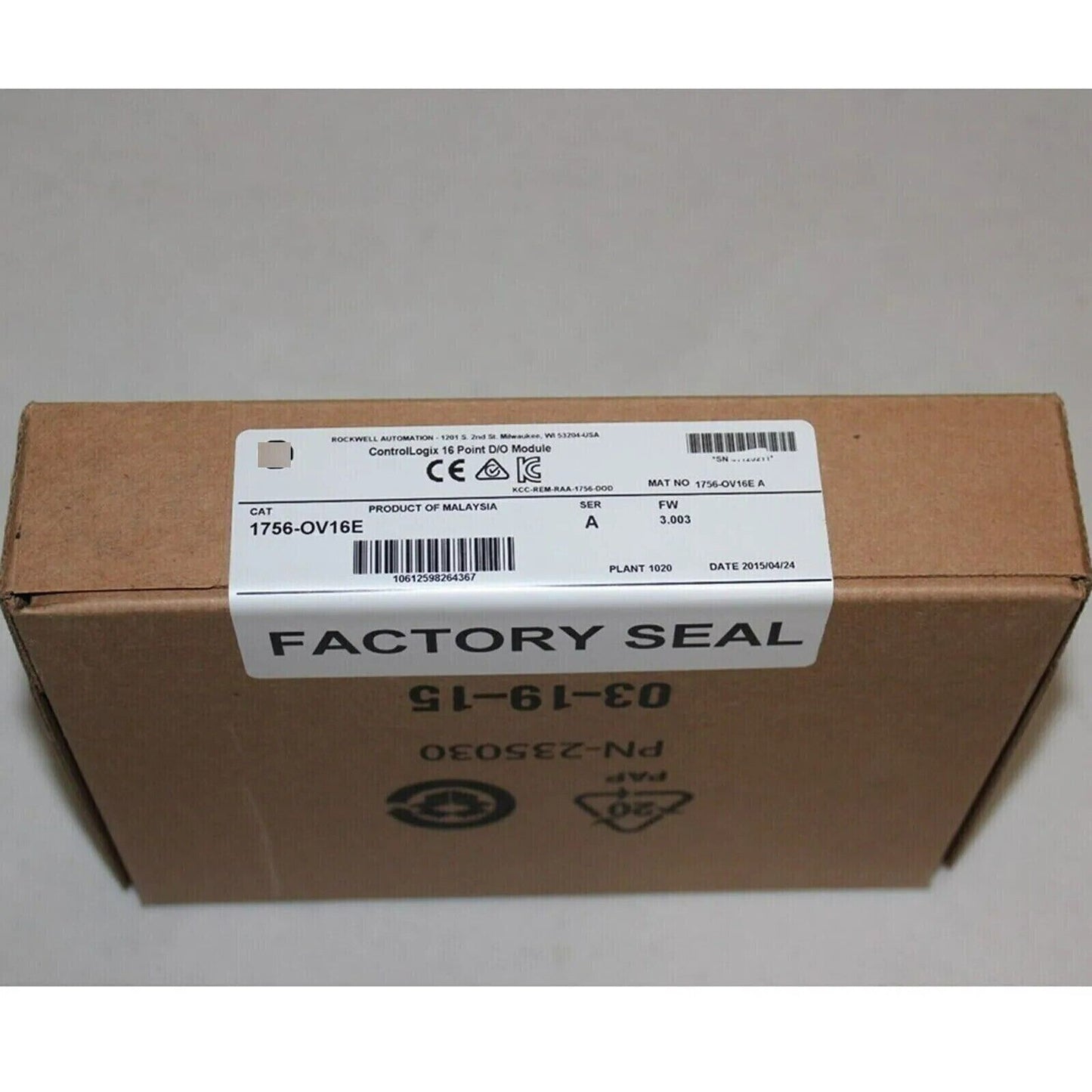 ControlLogix AB 1756-OV16E 16 Point Module Factory Sealed VI Certified - CONTROLLOGIX